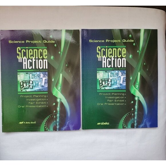 Abeka-Science Project Guide Science in Action Sixth Edition 2 Books   A Beka - Picture 1 of 3